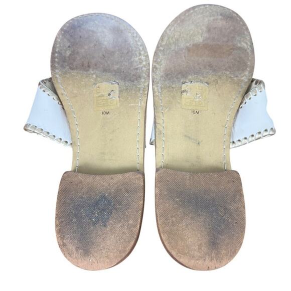 Jack Rogers Womens Embroidered I Do Wedding Beach Reception Honeymoon Sandals 10 - Picture 15 of 16